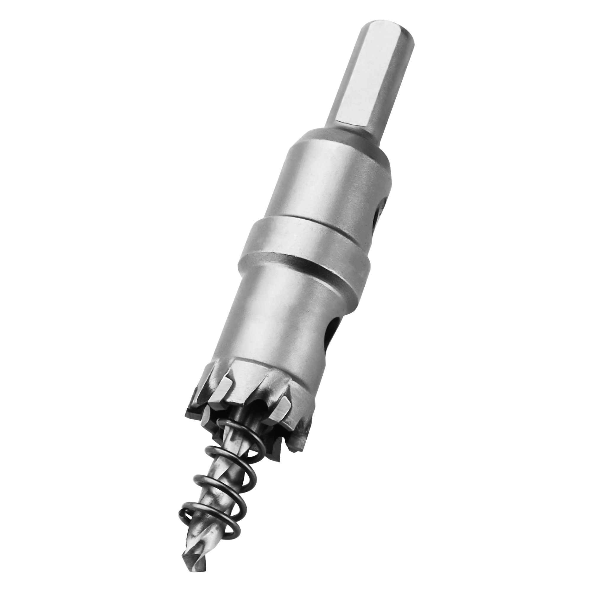 Hexagonal Shank Holwsaw Arbors with Pilot Drill.